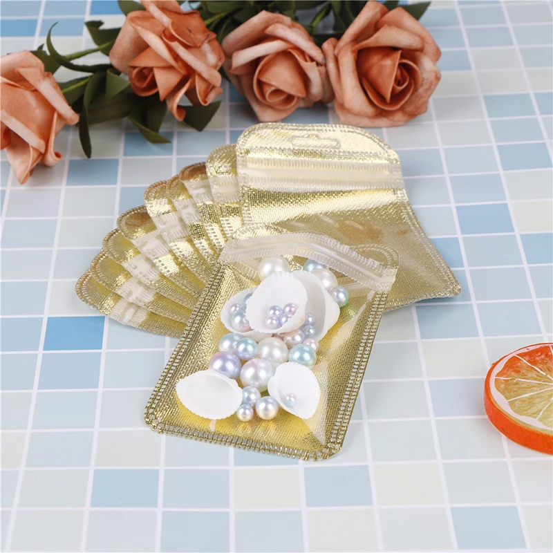 10pcs Gold Inlay Aluminum Foil Bag Clear Plastic Ziplock Bag Coffee Herbal Tea Packaging Pouch
10pcs Gold Inlay Aluminum Foil Bag Clear Plastic Ziplock Bag Coffee Herbal Tea Packaging Pouch