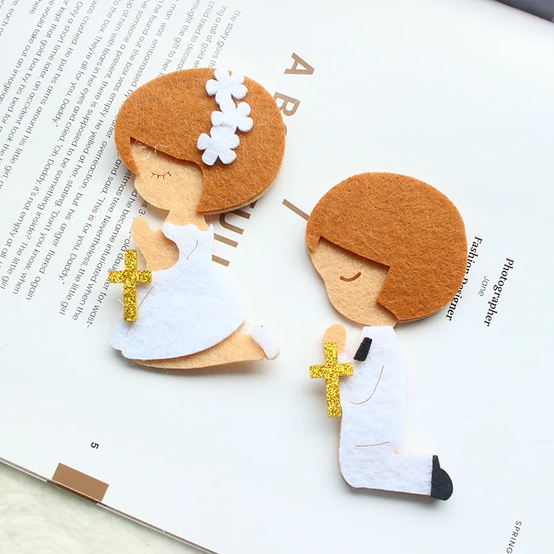 AVEBIEN Lovely Prayer Boy & Girl Nonwovens Fabric DIY Label Self-adhesive Stickers For Package Baby Shower Decoration 50pcs
AVEBIEN Lovely Prayer Boy & Girl Nonwovens Fabric DIY Label Self-adhesive Stickers For Package Baby Shower Decoration 50pcs