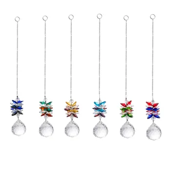 6pcs Window Hanging Crystal Suncatcher Octagon Beads Chain Sphere Chandelier Lamps Light Pendant Curtain Wedding Decoration Gift
6pcs Window Hanging Crystal Suncatcher Octagon Beads Chain Sphere Chandelier Lamps Light Pendant Curtain Wedding Decoration Gift