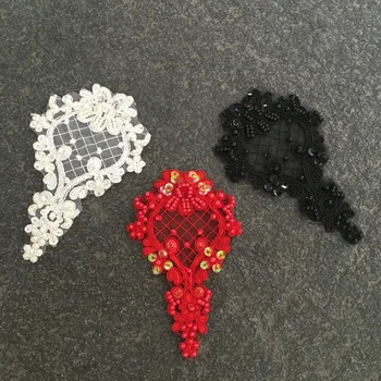 Hot sale 2Pairs Romantic Wedding Veil Wedding Dress Flower Applique Colors Beading Lace Applique
Hot sale 2Pairs Romantic Wedding Veil Wedding Dress Flower Applique Colors Beading Lace Applique