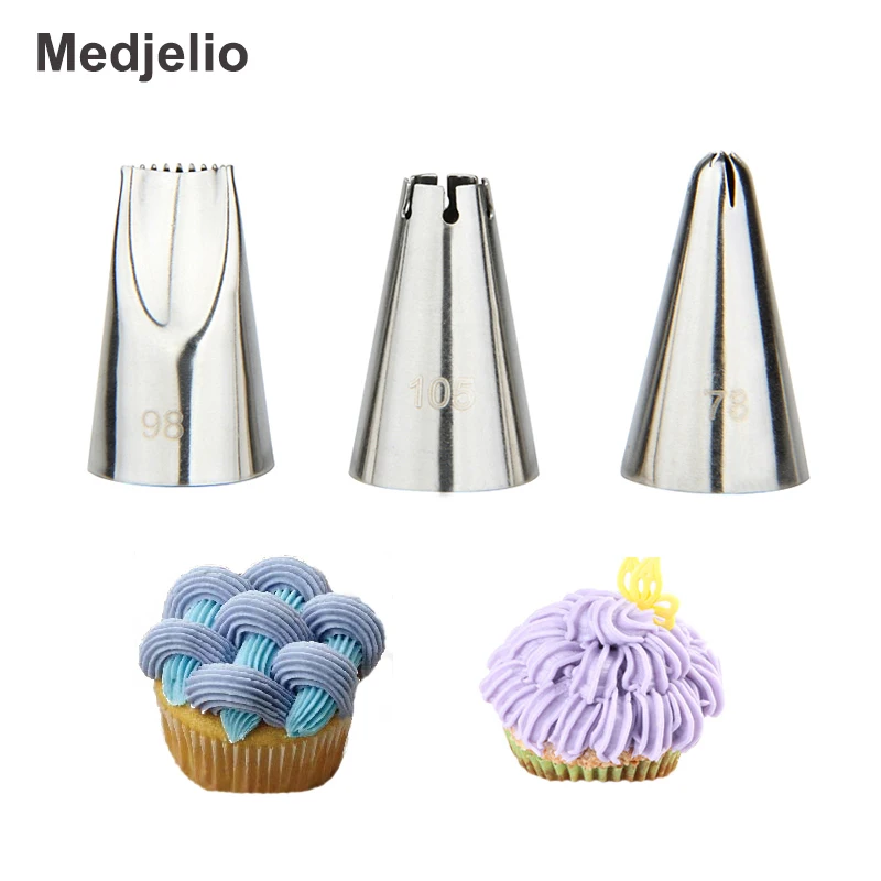 Medjelio 2018 New 3PCS Shell pattern Nozzle Dahlia Chrysanthemum walls Pastry Icing Piping Tips Baking Cake Decorating Tools
Medjelio 2018 New 3PCS Shell pattern Nozzle Dahlia Chrysanthemum walls Pastry Icing Piping Tips Baking Cake Decorating Tools