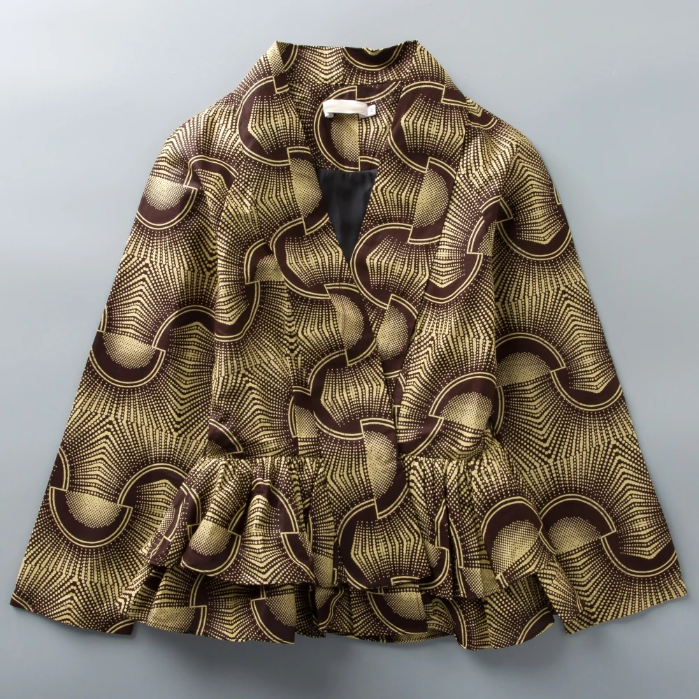 2017 Spring Autumn Fashion African Printed Blouse Female Casual Bomber Jacket African Ankara Batik Turn-down Collar Tops
2017 Spring Autumn Fashion African Printed Blouse Female Casual Bomber Jacket African Ankara Batik Turn-down Collar Tops