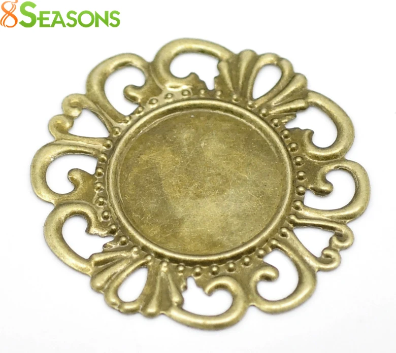 8SEASONS 50 Antique Bronze Filigree Cabochon Setting Wraps Connectors Embellishments Findings (B18554)
8SEASONS 50 Antique Bronze Filigree Cabochon Setting Wraps Connectors Embellishments Findings (B18554)