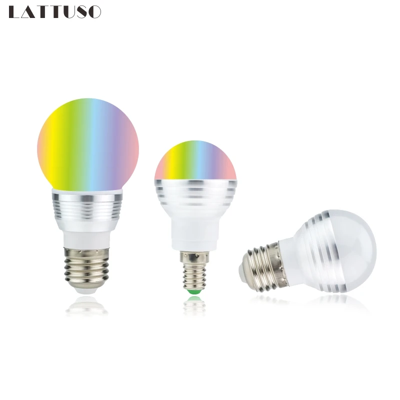 RGB LED Bulb E27 E14 3W 5W 16 Color Changing RGB Magic Light Bulb Lamp 85-265V 110V 220V RGB Led Spotlight with Remote Control
RGB LED Bulb E27 E14 3W 5W 16 Color Changing RGB Magic Light Bulb Lamp 85-265V 110V 220V RGB Led Spotlight with Remote Control