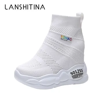 New 2019 Breathable Women Socks Shoes Summer Comfortable Sneakers 10CM Wedge Heels Autumn Ankle Boots Platform White Mesh Shoes
New 2019 Breathable Women Socks Shoes Summer Comfortable Sneakers 10CM Wedge Heels Autumn Ankle Boots Platform White Mesh Shoes