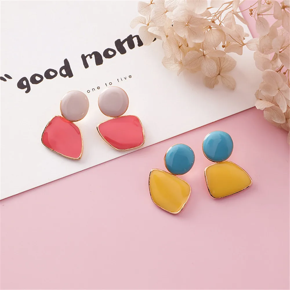 Korean Acrylic Candy Color Geometric Irregular Feautured 2019 Summer Woman Girls Stud Earrings Fashion Jewelry Holiday-MSE
Korean Acrylic Candy Color Geometric Irregular Feautured 2019 Summer Woman Girls Stud Earrings Fashion Jewelry Holiday-MSE