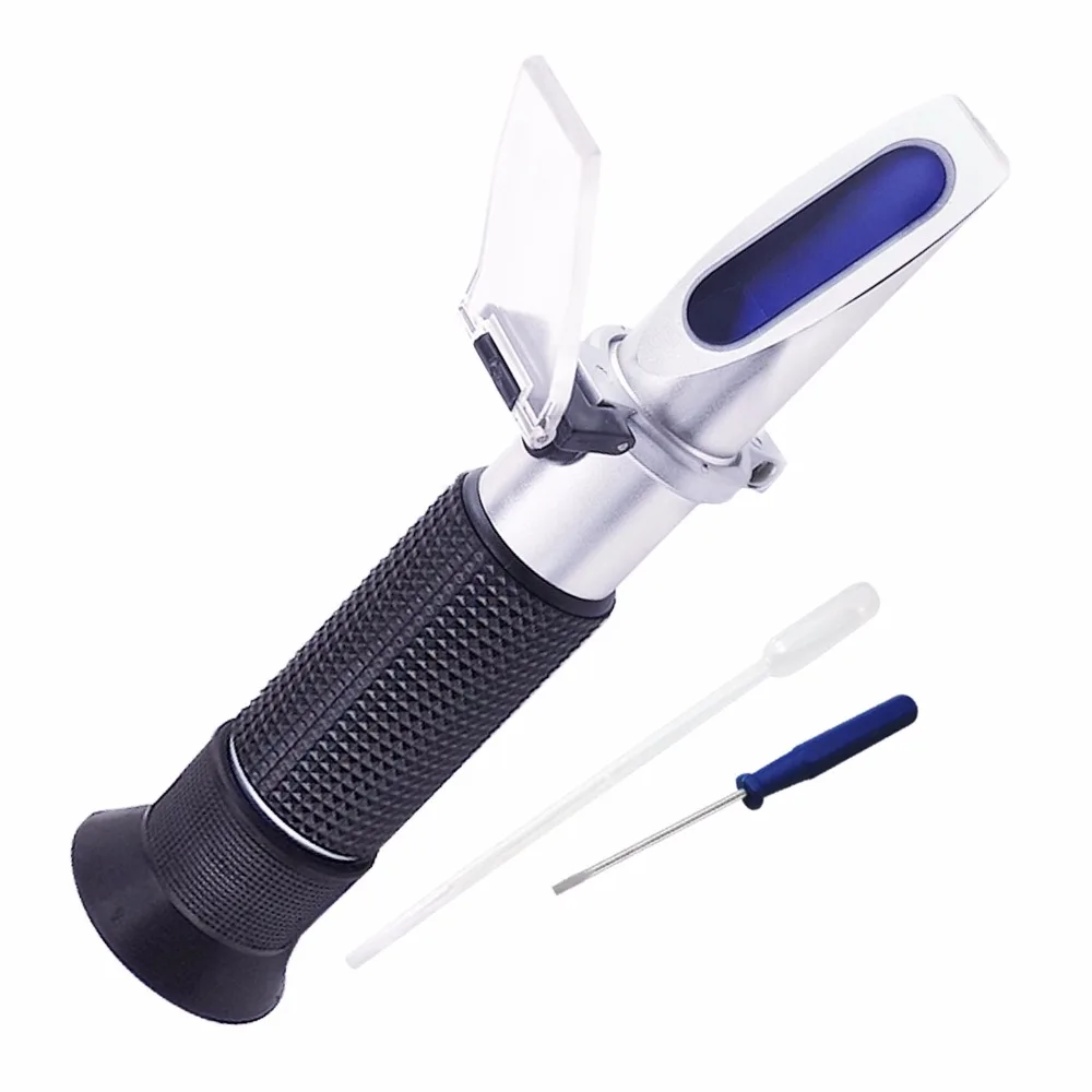 Refractometer 0-32% Brix for brandy, beer, fruits, Cutting Liquid, CNC, Vegetables, Juices, Soft Drinks in 0.2% with ATC
Refractometer 0-32% Brix for brandy, beer, fruits, Cutting Liquid, CNC, Vegetables, Juices, Soft Drinks in 0.2% with ATC