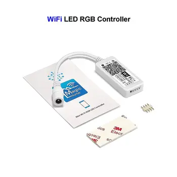 DC 5V 12V 24V Mini WiFi LED RGB RGBW Controller iOS Android Music Controller By Amazon Alexa For 3528 5050 LED Strip Panel Light
DC 5V 12V 24V Mini WiFi LED RGB RGBW Controller iOS Android Music Controller By Amazon Alexa For 3528 5050 LED Strip Panel Light