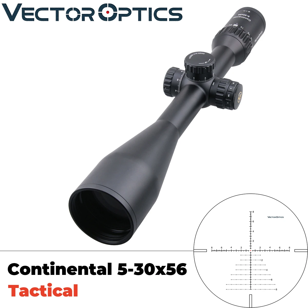 Vector Optics Top Brand Line Continental HD 5-30x56 Tactical Hunting RifleScope German Optics System HD-Glass Lapua Rifle scope
Vector Optics Top Brand Line Continental HD 5-30x56 Tactical Hunting RifleScope German Optics System HD-Glass Lapua Rifle scope