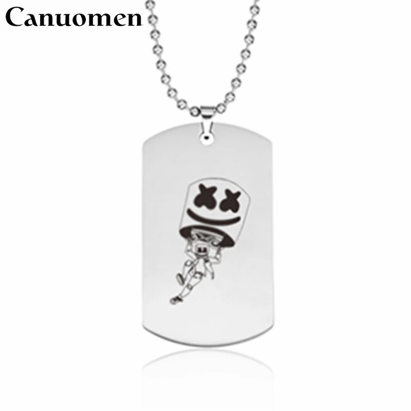 Canuomen Marshmello DJ Pendant Necklaces EDM Party Jewelry Marshmello Music Fans Souvenir Choker Stainless Steel Necklace
Canuomen Marshmello DJ Pendant Necklaces EDM Party Jewelry Marshmello Music Fans Souvenir Choker Stainless Steel Necklace