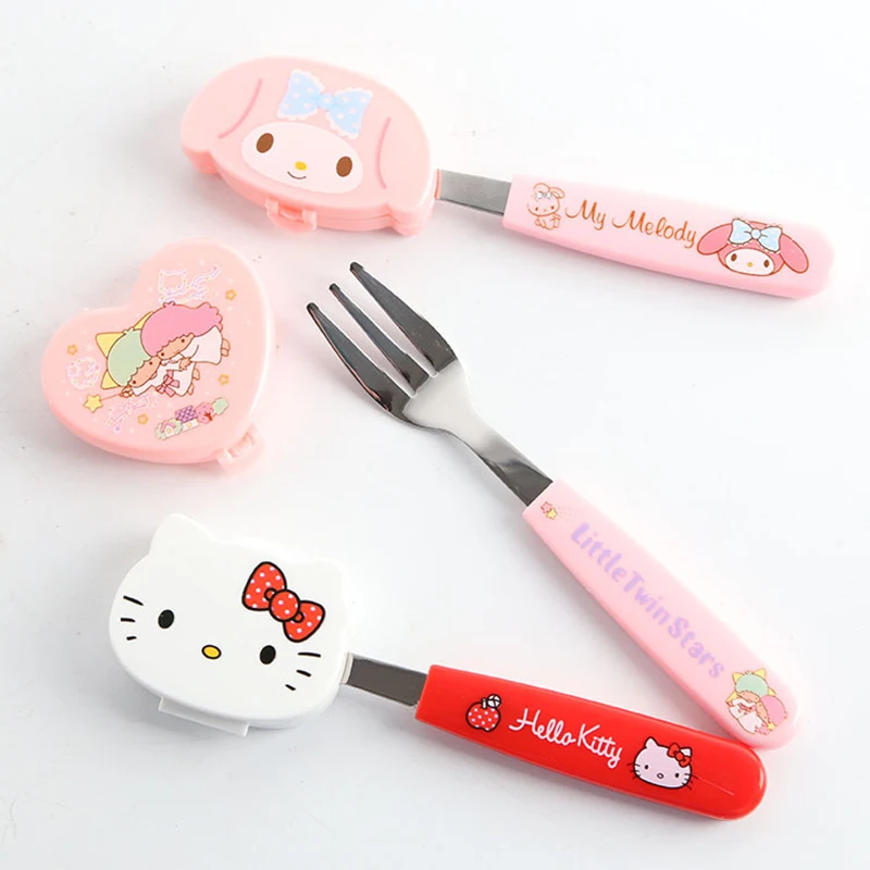1PCS Cute KT Dinner Fruit Fork Hello Kitty Twin Star Melody Stainless Steel Dinnerware Children Gift Tableware 4DA
1PCS Cute KT Dinner Fruit Fork Hello Kitty Twin Star Melody Stainless Steel Dinnerware Children Gift Tableware 4DA
