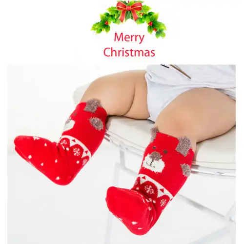 3 Pairs Baby Christmas Socks Cartoon Cotton Socks Infant Toddler Kids Soft Winter Sock New Stripe Red Animal Socks
3 Pairs Baby Christmas Socks Cartoon Cotton Socks Infant Toddler Kids Soft Winter Sock New Stripe Red Animal Socks