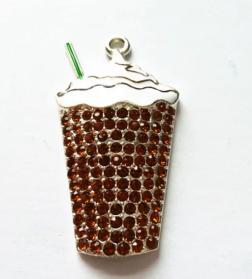 47x25mm 10pcs/lot silver Zinc alloy Coffee rhinestone Pendants for Jewelry Necklace making (As shown)
47x25mm 10pcs/lot silver Zinc alloy Coffee rhinestone Pendants for Jewelry Necklace making (As shown)