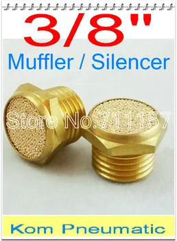 

50x Free Shipping Pneumatic 3/8" Inch Brass Exhaust Silencer Muffler , Air Valve Cylinder Noise Filter Reducer BSLM-03