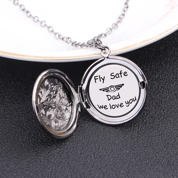 Locket Pendant Necklace Sweater Chain Floating Plate lettering Jewelry Personalised Name Custom For Daddy Father's Day Gift
Locket Pendant Necklace Sweater Chain Floating Plate lettering Jewelry Personalised Name Custom For Daddy Father's Day Gift