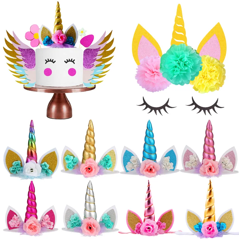 WEIGAO Unicorn Party Accessories Unicorn Horn Crown Cake Topper Kids Birthday Party Supplies Unicornio Festa Party Cake Toppers
WEIGAO Unicorn Party Accessories Unicorn Horn Crown Cake Topper Kids Birthday Party Supplies Unicornio Festa Party Cake Toppers