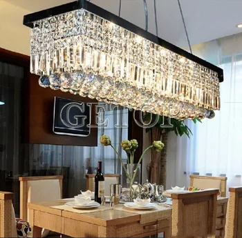 Z Modern Rectangle Clear K9 Crystal E14 Pendant Lamp Black Ceiling lamp Restauranr Led Lights Bar Aisle Chandelier Home Lights
Z Modern Rectangle Clear K9 Crystal E14 Pendant Lamp Black Ceiling lamp Restauranr Led Lights Bar Aisle Chandelier Home Lights