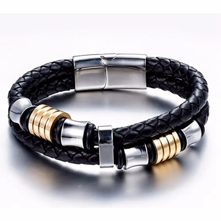Thomas Leather Bracelet with Titanium Magnetic , Rebel Heart TS Style Jewelry Gift for Men Women Punk 001512
Thomas Leather Bracelet with Titanium Magnetic , Rebel Heart TS Style Jewelry Gift for Men Women Punk 001512