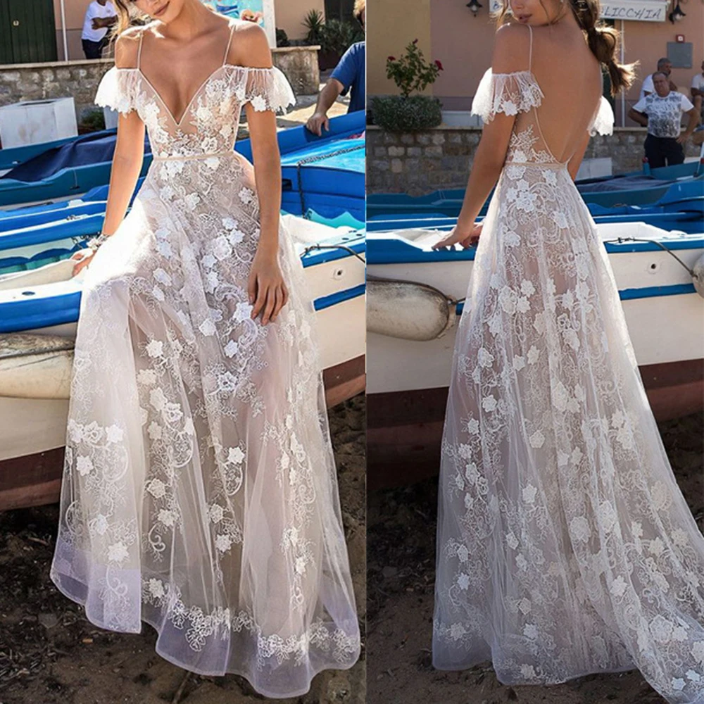 Sexy White Lace Maxi Dress Elegant Hollow Long Dress V Neck Backless Off Shoulder Summer Dress Vestido Party Club Floor-Length
Sexy White Lace Maxi Dress Elegant Hollow Long Dress V Neck Backless Off Shoulder Summer Dress Vestido Party Club Floor-Length