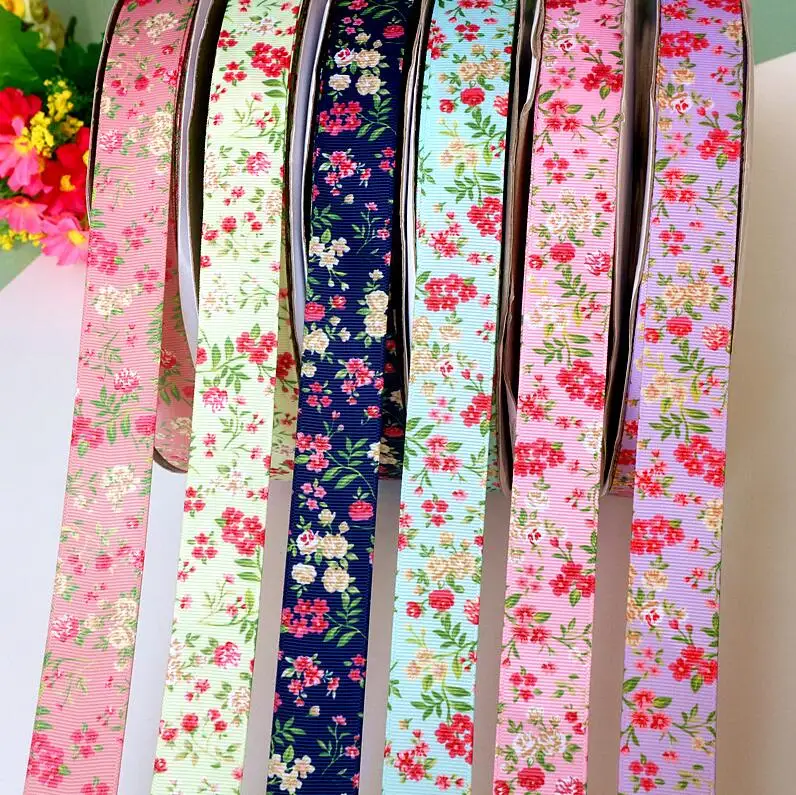 5yards/lot 9mm/16mm/25mm flowers printed grosgrain ribbons DIY hairbow ribbon tape band DIY craft supplies
5yards/lot 9mm/16mm/25mm flowers printed grosgrain ribbons DIY hairbow ribbon tape band DIY craft supplies