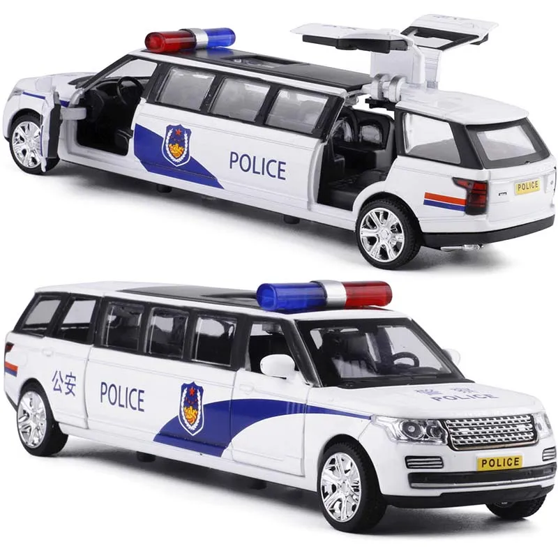 1:32 Range Rover Extended Version Police Diecast Cars Toy Alloy Metal Vehicle with Pull Back Flashing Music Car Toys
1:32 Range Rover Extended Version Police Diecast Cars Toy Alloy Metal Vehicle with Pull Back Flashing Music Car Toys