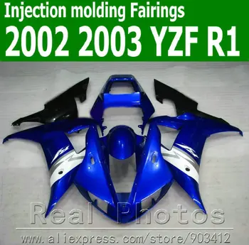 Injection molding fairing kit for YAMAHA R1 2002 2003 white black blue body kit YZF R1 02 03 plastic fairings set JK61
Injection molding fairing kit for YAMAHA R1 2002 2003 white black blue body kit YZF R1 02 03 plastic fairings set JK61