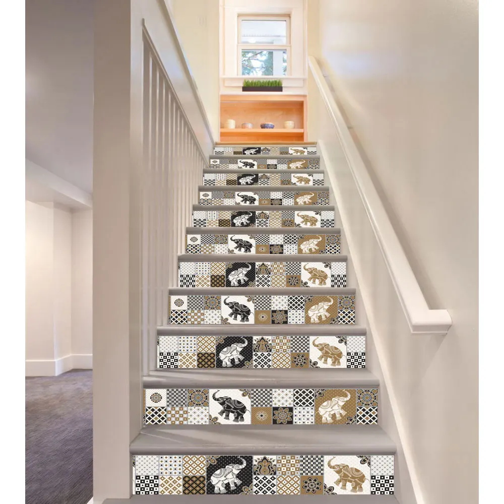 6Pcs/Set DIY 3D Stairway Stickers Stair Sticker Decal Art Decor Elephant Patterns Removable Home Decor Decoration
6Pcs/Set DIY 3D Stairway Stickers Stair Sticker Decal Art Decor Elephant Patterns Removable Home Decor Decoration
