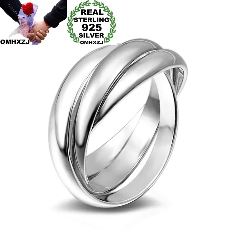 OMHXZJ Wholesale Personality Fashion OL Woman Girl Party Wedding Gift Silver Three Circles 925 Sterling Silver Ring RN276
OMHXZJ Wholesale Personality Fashion OL Woman Girl Party Wedding Gift Silver Three Circles 925 Sterling Silver Ring RN276