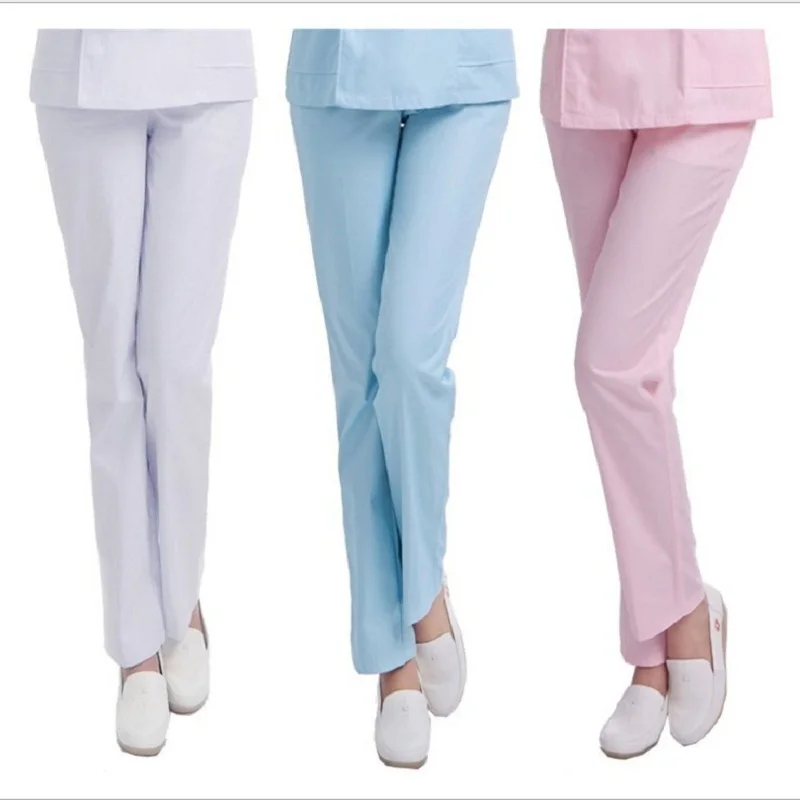 Women Medical Uniform Pants Nurse bottoms customized Logo Hospital scrub slim Doctor's uniform XXL XL L WHITE PINK BLUE
Women Medical Uniform Pants Nurse bottoms customized Logo Hospital scrub slim Doctor's uniform XXL XL L WHITE PINK BLUE