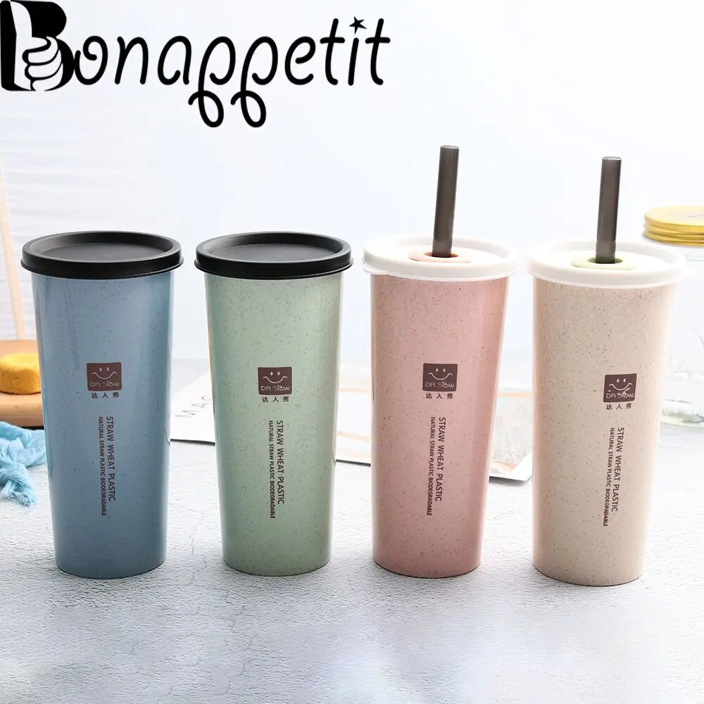 New Large 470ml Wheat Straw Water Cup With Straws Multi-Functional Bouble Lid Cup Cola Coffee Plastic Mugs Healthy Drink Bottle
New Large 470ml Wheat Straw Water Cup With Straws Multi-Functional Bouble Lid Cup Cola Coffee Plastic Mugs Healthy Drink Bottle
