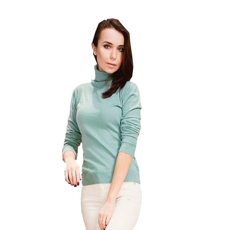 New 2017 Autumn-Winter Womens Cashmere Sweater Fashionable stylish knitted sweater solid color with long sleeves and high collar
New 2017 Autumn-Winter Womens Cashmere Sweater Fashionable stylish knitted sweater solid color with long sleeves and high collar