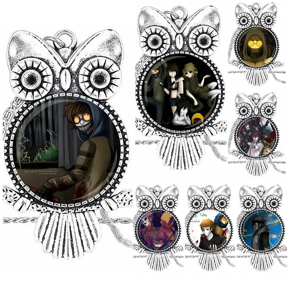 Jewelry Plated Glass Cabochon Choker Long Pendant Owl Necklace For Girls Statement Maxi Creepy Pasta Ticci Toby Jeff And Jane
Jewelry Plated Glass Cabochon Choker Long Pendant Owl Necklace For Girls Statement Maxi Creepy Pasta Ticci Toby Jeff And Jane