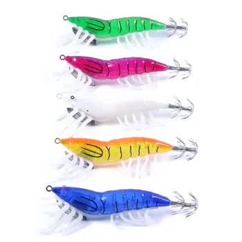 10pcs Squid Lures Lead Sinker Jigs Octopus Wood Shrimp Bait With Squid Hook Soft foot Luminous Fishing Lures 10cm 13g
10pcs Squid Lures Lead Sinker Jigs Octopus Wood Shrimp Bait With Squid Hook Soft foot Luminous Fishing Lures 10cm 13g