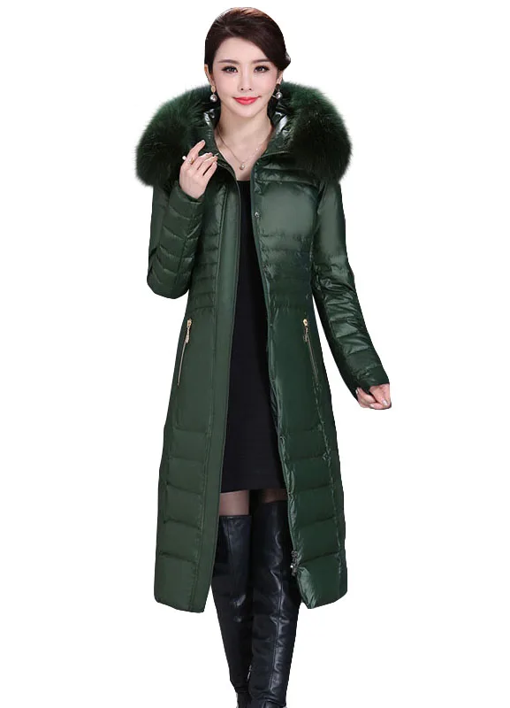 Image Winter Jacket Women 2016 Winter Female Jacket Elegant Down Coat Thickening Luxury Down Parkas With Raccoon Fur Hooded