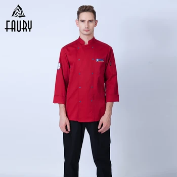 Unisex Wholesale Long-sleeved Double Breasted Kitchen Chef Jackets Cuisine Cozinha Catering Workwear Hotel Waiter Coats Uniforms
Unisex Wholesale Long-sleeved Double Breasted Kitchen Chef Jackets Cuisine Cozinha Catering Workwear Hotel Waiter Coats Uniforms