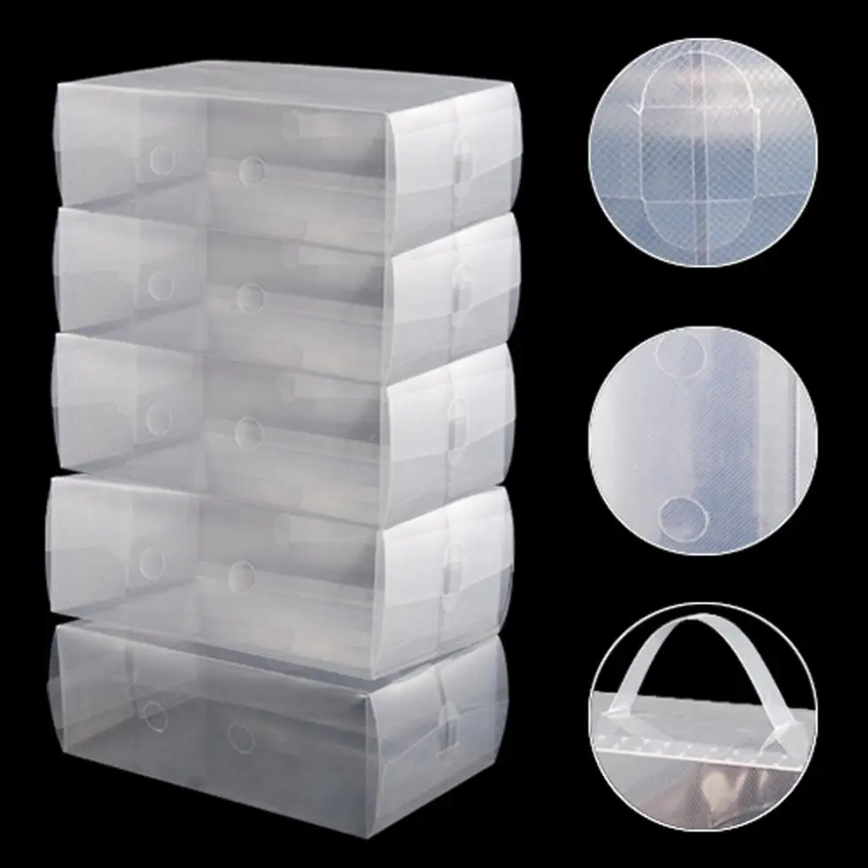5 pcs of 5 x Shoes Wrapped Plastic transparent Storage Box Drawer Type Plastic Shoes Box Drawer Storage
5 pcs of 5 x Shoes Wrapped Plastic transparent Storage Box Drawer Type Plastic Shoes Box Drawer Storage