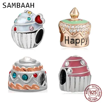 Sambaah Heart Cupcake Charm with Crystal 925 Sterling Silver Happy Birthday Cake Beads fit Pandora Birthday Gift Bracelet
Sambaah Heart Cupcake Charm with Crystal 925 Sterling Silver Happy Birthday Cake Beads fit Pandora Birthday Gift Bracelet