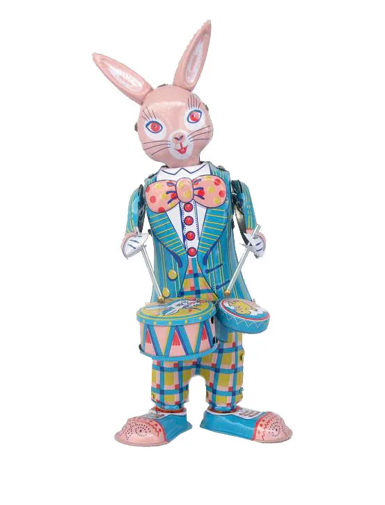 [Новинка] Классическая коллекция Ретро Заводной счастливый кролик металлический