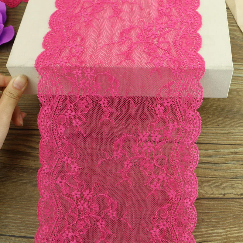 Rose Red Stretch Lace 17.5cm width or decorative warp knitted garment accessories DIY free shipping
Rose Red Stretch Lace 17.5cm width or decorative warp knitted garment accessories DIY free shipping