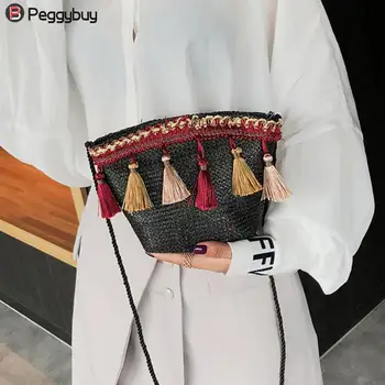 Summer Beach Vintage Retro Women Bag Girl Handmade Straw Rope Knitted Tassel Messenger Bag Casual Lady Shoulder Bag
Summer Beach Vintage Retro Women Bag Girl Handmade Straw Rope Knitted Tassel Messenger Bag Casual Lady Shoulder Bag