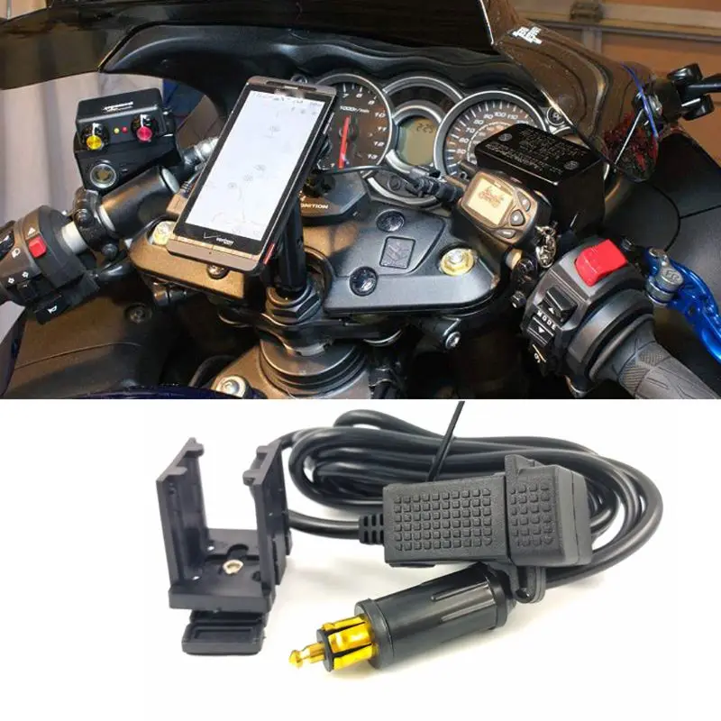 New 12V-24V Waterproof Motorbike DIN Hella Powerlet Plug to 2.1A Dual USB Charger Socket Power Adapter With 1.8m Cable for BMW
New 12V-24V Waterproof Motorbike DIN Hella Powerlet Plug to 2.1A Dual USB Charger Socket Power Adapter With 1.8m Cable for BMW