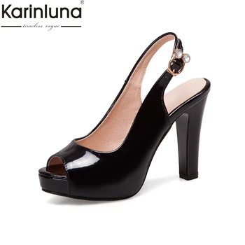KarinLuna 2019 Plus Size 43 Elegant Office Lady Summer Sandals Thin High Heels Sexy Party women's Shoes Woman
KarinLuna 2019 Plus Size 43 Elegant Office Lady Summer Sandals Thin High Heels Sexy Party women's Shoes Woman