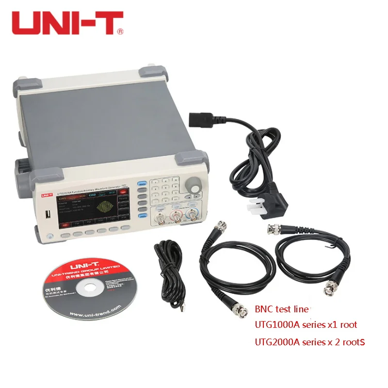 UNI-T UTG1010A UTG1005A Function/Arbitrary Waveform Generator 10MHz Channel bandwidth, 125MS/s Sampling rate, 4.3'' TFT480 x272
UNI-T UTG1010A UTG1005A Function/Arbitrary Waveform Generator 10MHz Channel bandwidth, 125MS/s Sampling rate, 4.3'' TFT480 x272