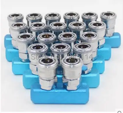 Pneumatic 2 Way Air Hose Quick Coupler Socket Connector Pipe Fitting 1/4"BSP Free shipping
Pneumatic 2 Way Air Hose Quick Coupler Socket Connector Pipe Fitting 1/4"BSP Free shipping
