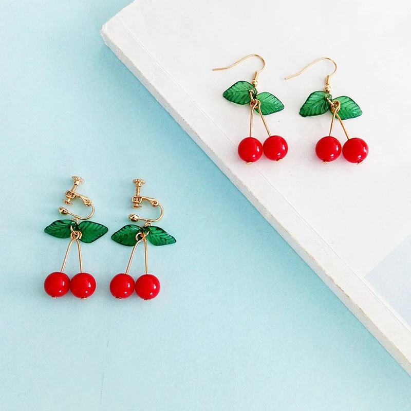 2019 New Fashion Hot Red Cherry Earrings Eardrop Cute Romantic Sweet Fruit Fresh Female Youth Beautiful Girls Students For Women
2019 New Fashion Hot Red Cherry Earrings Eardrop Cute Romantic Sweet Fruit Fresh Female Youth Beautiful Girls Students For Women