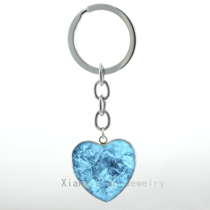 Cool Blue Crystal art pture glass metal Heart Pendant keychain Breaking Bad Inspired Blue Meth women key chain ring H06 H72
Cool Blue Crystal art pture glass metal Heart Pendant keychain Breaking Bad Inspired Blue Meth women key chain ring H06 H72