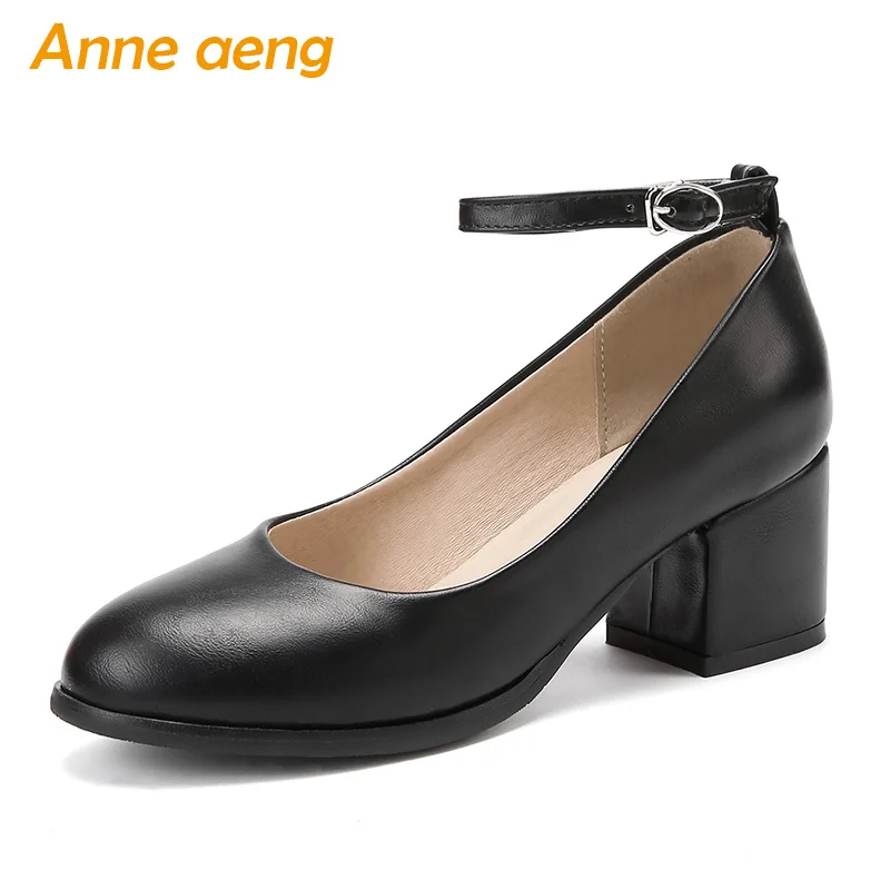 New Spring/Autumn Women Pumps Middle Square Heel Round Toe Shallow Buckle Sexy Ladies Women Shoes Black Pumps Big Size 33-45 
New Spring/Autumn Women Pumps Middle Square Heel Round Toe Shallow Buckle Sexy Ladies Women Shoes Black Pumps Big Size 33-45