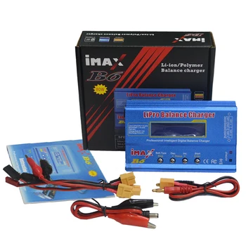IMAX B6 80W Lipo Charger NiMh Li-ion RC Battery Balance Digital Charger Discharger with XT60 12V 5A adapter
IMAX B6 80W Lipo Charger NiMh Li-ion RC Battery Balance Digital Charger Discharger with XT60 12V 5A adapter