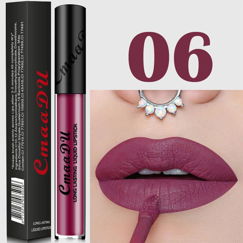 2019 Women Fashion Sexy Nude Matte Velvet Lip-gloss Waterproof Long-lasting Lipstick Cosmetics Tool Brillo de labios
2019 Women Fashion Sexy Nude Matte Velvet Lip-gloss Waterproof Long-lasting Lipstick Cosmetics Tool Brillo de labios