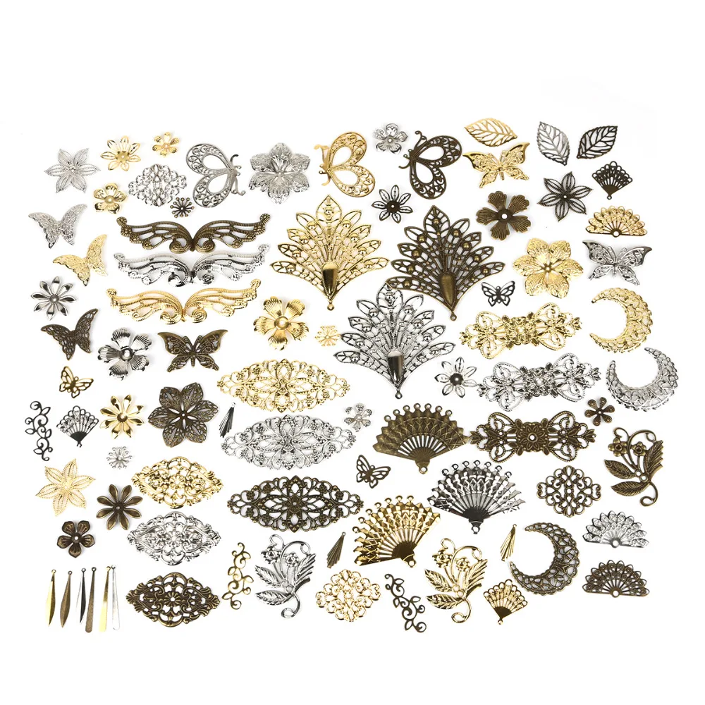 10Pcs 7Styles Gold/Rhodium/Bronze Metal Connectors Crafts For Jewelry Making DIY Accessories Charm Pendant Filigree Hair Beads
10Pcs 7Styles Gold/Rhodium/Bronze Metal Connectors Crafts For Jewelry Making DIY Accessories Charm Pendant Filigree Hair Beads